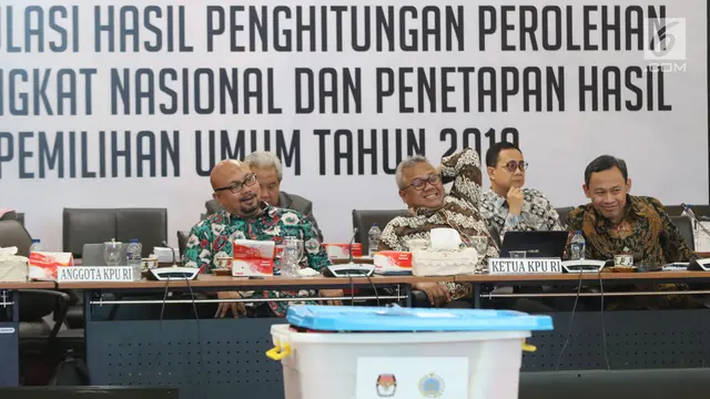 KPU Gelar Rapat Rekapitulasi Hasil Penghitungan Suara Pemilu 2019
