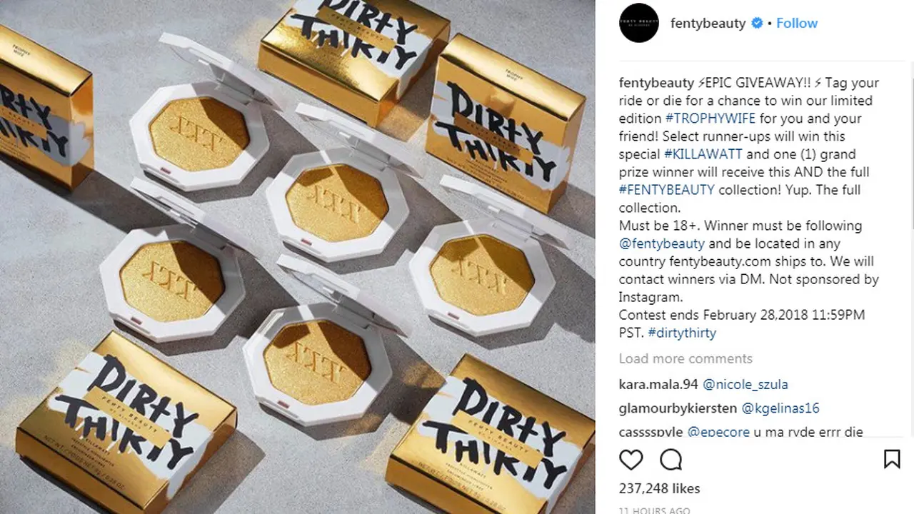 Rihanna Bagi-Bagi Kosmetik Gratis di Hari Ulang Tahunnya