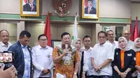 Kepala Badan Pangan Nasional (Bapanas), Arief Prasetyo Adi dalam konferensi pers penyaluran jagung SPHP.