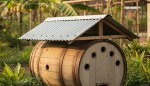 7 Model Kandang Ayam Mini dari Tong Bekas yang Mudah Dipindahkan, Hemat & Ramah Lingkungan