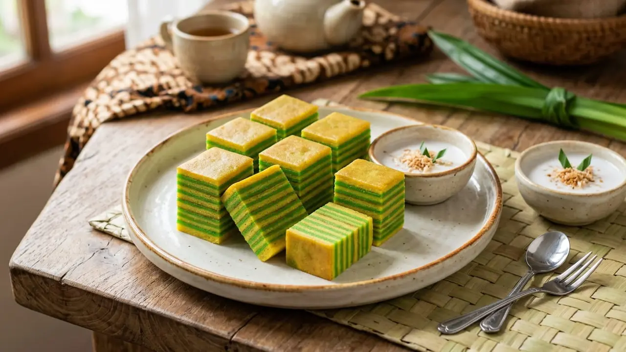 Resep Kue Putri Kandis Khas Jambi dengan Lapisan Warna Menarik