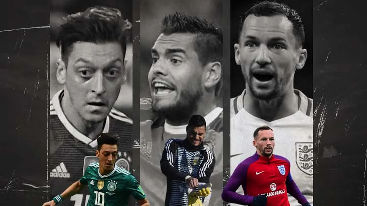 Ilustrasi - Mesut Ozil, Sergio Romero, Danny Drinkwater