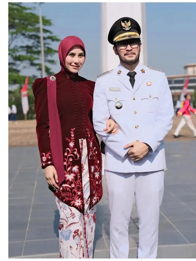 7 Potret Syahnaz Sadiqah di Upacara HUT ke-80 RI, Perdana sebagai Istri Bupati