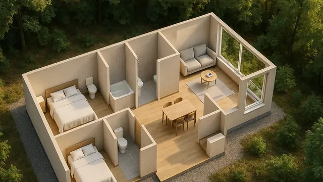 13 Denah Rumah 1 Lantai dengan Ruang Tamu Mini, Hemat Tempat Tapi Tetap Nyaman