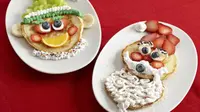 Pancake yang berbentuk sangat lucu ini cocok untuk anak Anda pada momen Natal nanti (Foto: http://kidsfunreviewed.com/)