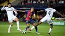 Kapten Barcelona itu memang berandil besar membawa kemenangan bagi Barca lewat kontribusi satu gol dan satu assist. (AFP/Josep Lago)