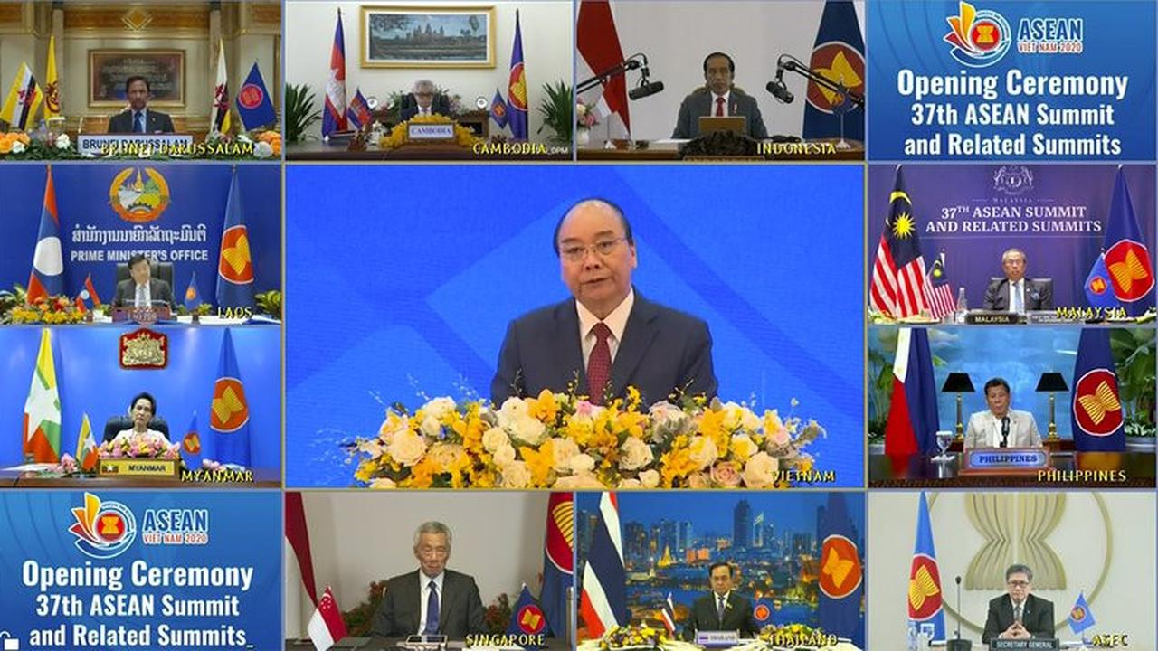 KTT ASEAN ke-37 yang dihadiri oleh para pemimpin negara ASEAN secara virtual pada Kamis 12 November 2020.