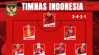 Timnas Indonesia - Komposisi ideal formasi Starting XI Timnas Indonesia yang beranggotakan seluruh pemain naturalisasi (Bola.com/Adreanus Titus)