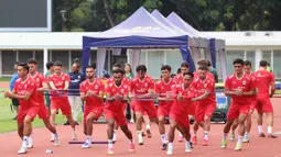 Timnas Indonesia dijadwalkan akan menghadapi Bulgaria dalam pertandingan final FIFA Series 2026. Tampak dalam foto, para pemain Timnas Indonesia saat sesi latihan untuk FIFA Series 2026 Stadion Madya, Kompleks Gelora Bung Karno, Senayan, Jakarta, Minggu (29/3/2026). (Bola.com/M Iqbal Ichsan)