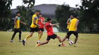Usai menggelar tur ke Jawa Tengah, Arema FC bakal menggelar training camp di Batu. (Liputan6.com/Rana Adwa)