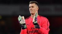 Kiper Arsenal asal Inggris, Matt Macey. (AFP/Ben Stansall)