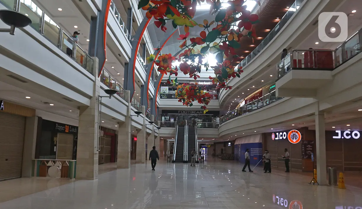 Suasana Mall Margo City, Depok, Jawa Barat, Selasa (9/6/2020). Pusat perbelanjaan atau mal di Kota Depok akan mulai dibuka pada 16 Juni 2020 dengan menerapkan sejumlah aturan protokol kesehatan yang ketat. (Liputan6.com/Herman Zakharia)