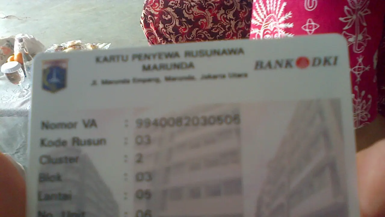 kartu rusun marunda