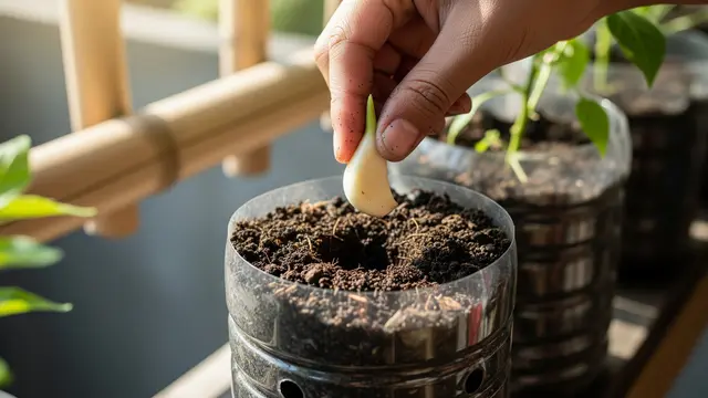 Cara Menanam Bawang Putih di Botol Plastik, Praktis untuk Pekarangan Sempit dan Mudah Dipanen