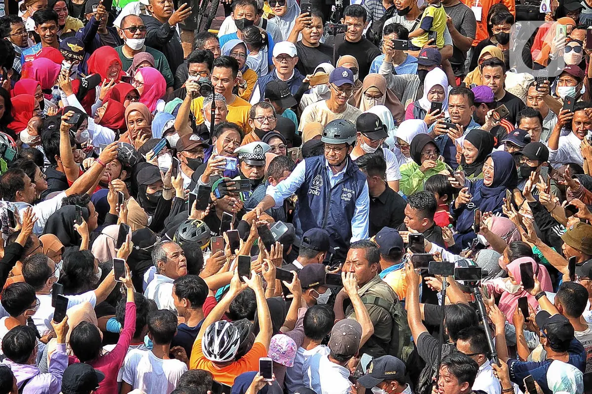 Hari Terakhir Menjabat, Anies Baswedan Sapa Warga Jakarta