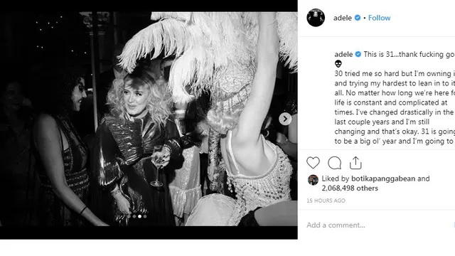 Adele (Foto: Instagram/@adele)