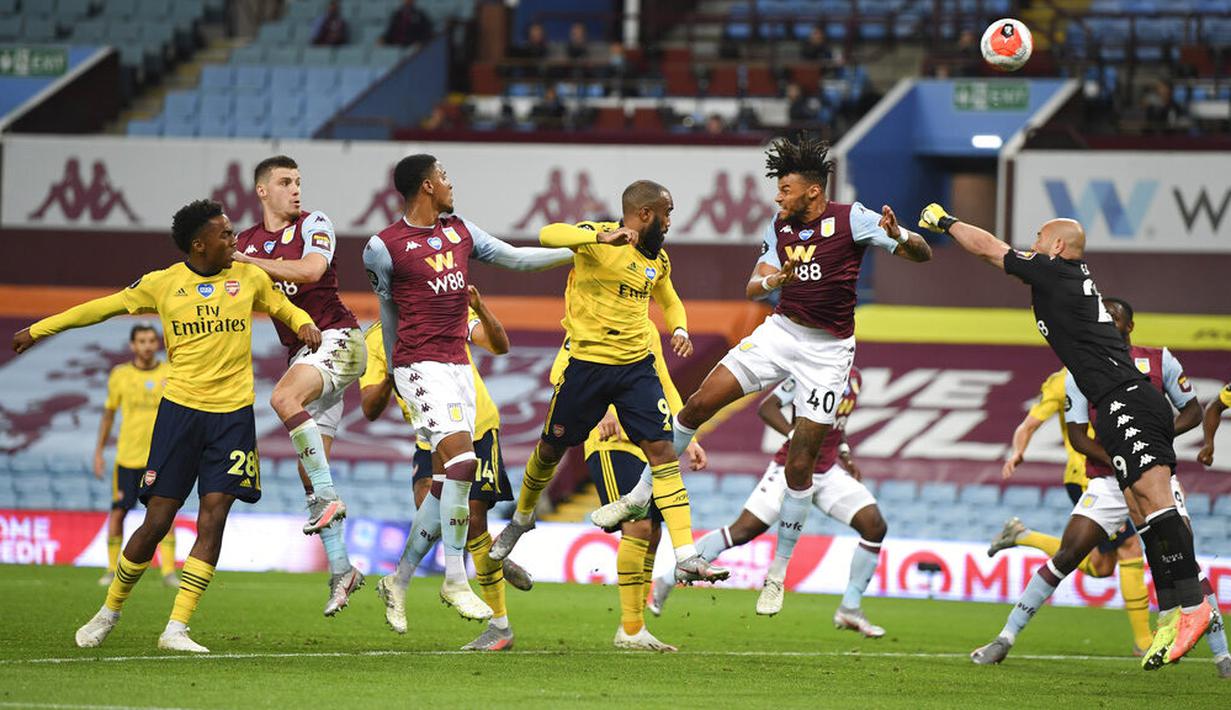 FOTO: Arsenal Merana, Aston Villa Keluar dari Zona ...