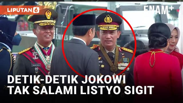 Jokowi 'Enggan' Salaman dengan Kapolri Listyo Sigit, Ada Apa?
