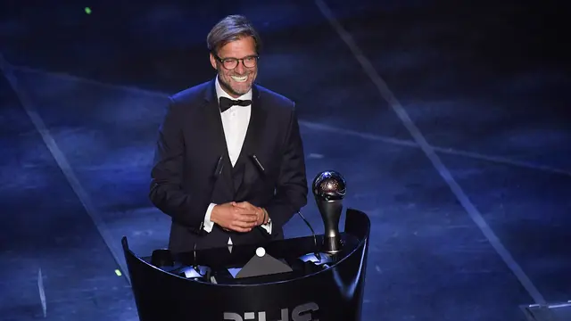 Kegembiraan Jurgen Klopp Rebut Pelatih Terbaik Dunia FIFA 2019