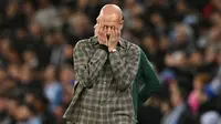 Sementara itu, Manchester City harus tersingkir dengan agregat 1-5. (AFP/Oli Scarff)