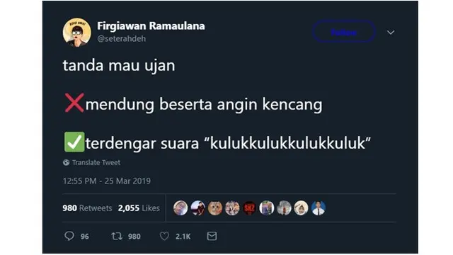 5 Tanda Mau Hujan Versi Netizen Ini Kocak Abis