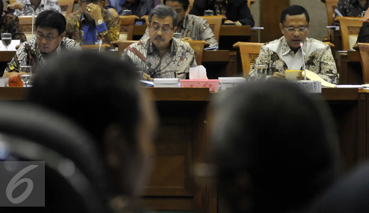 Menurut Saleh, terdapat beberapa kendala yang dihadapi dalam penyerapan anggaran pada kuartal I/2016, di antaranya adalah perubahan struktur organisasi Kemenperin, Jakarta, Selasa (19/4). (Liputan6.com/JohanTallo)