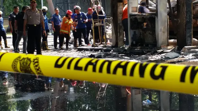 Kenek Truk Pengangkut Galon Meninggal dalam Kebakaran SPBU Berbek
