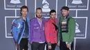 Band yang digawangi oleh Chris Martin, Jonny Buckland, Guy Berryman dan Will Champion ini memang tidak secara langsung mengajak orang nomor satu di Amerika Serikat tersebut untuk bernyanyi langsung bersama mereka di dapur rekaman. (Bintang/EPA)