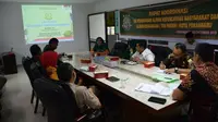Rapat Tim Pakem membahas temuan aliran terindikasi sesat di Pekanbaru. (Liputan6.com/M Syukur)
