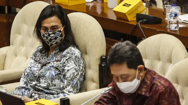FOTO: Sri Mulyani Bahas Program PEN Bersama Komisi XI DPR
