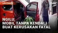 Pastikan menarik rem tangan agar insiden fatal berikut ini tidak terjadi pada anda. Dalam video yang viral, sebuah mobil tanpa kendali melaju mundur keluar dari garasi. Laju mobil merobohkan pagar dan menimpa motor yang terparkir di tepi jalan.