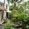 8 Inspirasi Halaman Depan Bergaya Resort Bali, Bikin Rumah Serasa Villa