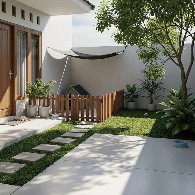 Desain Halaman Belakang Rumah Kecil yang Bisa Disulap Jadi Pet Area