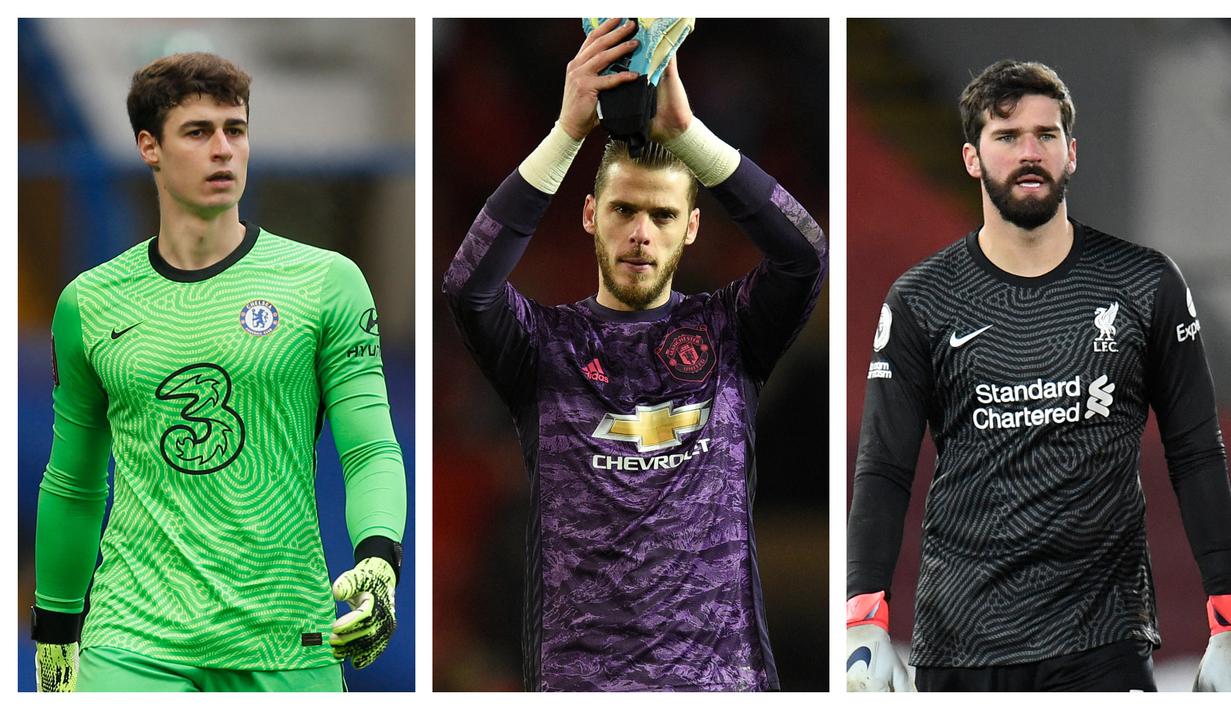 Posisi kiper sebagai benteng terakhir sebuah tim tentu sangat vital keberadaannya. Performa tim amat dipengaruhi oleh penampilannya. Tak heran jika kiper dihargai setinggi langit layaknya striker. Berikut 5 Kiper dengan gaji tertinggi di Liga Inggris musim ini. (Kolase Foto AFP)