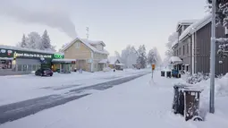 Pada Januari 1999, suhu minus 49 derajat Celcius tercatat di Swedia, yang menyamai rekor yang dibuat pada tahun 1951. (Emma-Sofia OLSSON / TT NEWS AGENCY / AFP)