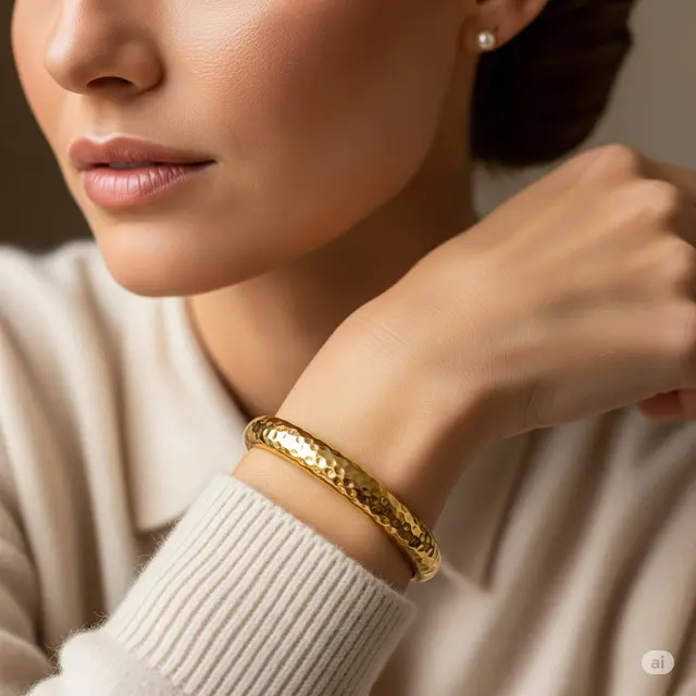 Model Gelang Emas Terbaru untuk Ibu Sosialita. Foto: Gemini