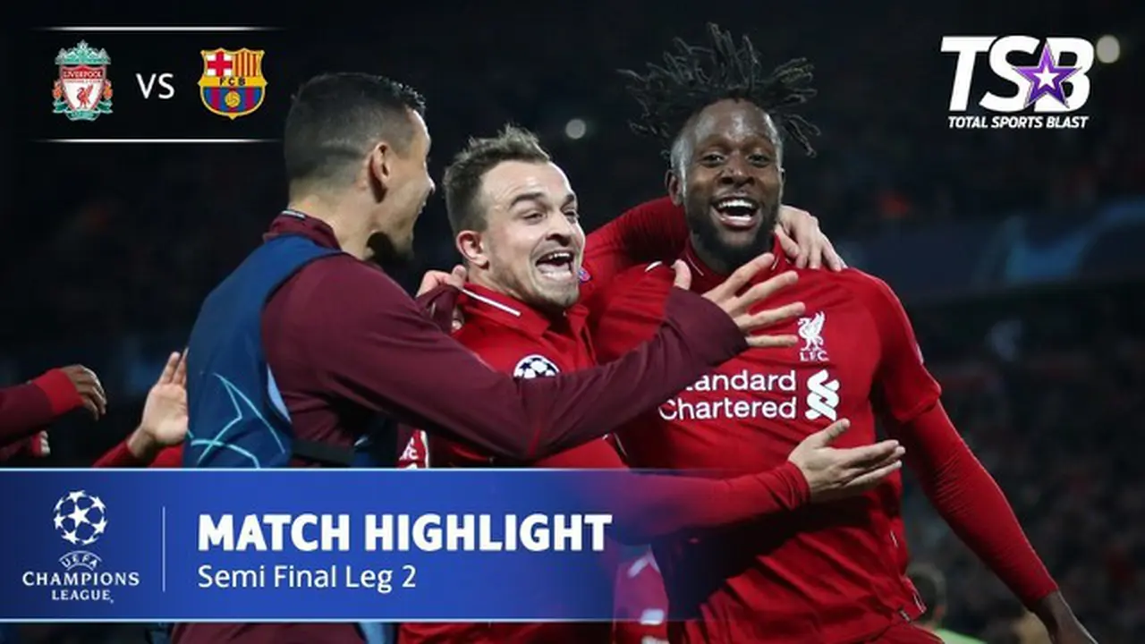 tumi777 VIDEO: Highlights Liga Champions, Liverpool Vs Barcelona 4-0