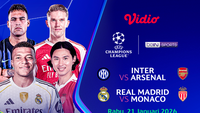 Nonton Live Streaming Liga Champions Pekan Ke-7, Tayang di Vidio