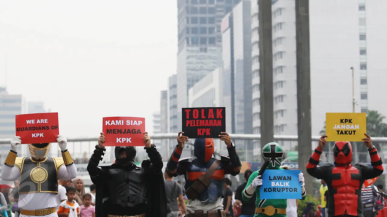Para Superhiro Ini Siap Bantu KPK Lawan Koruptor