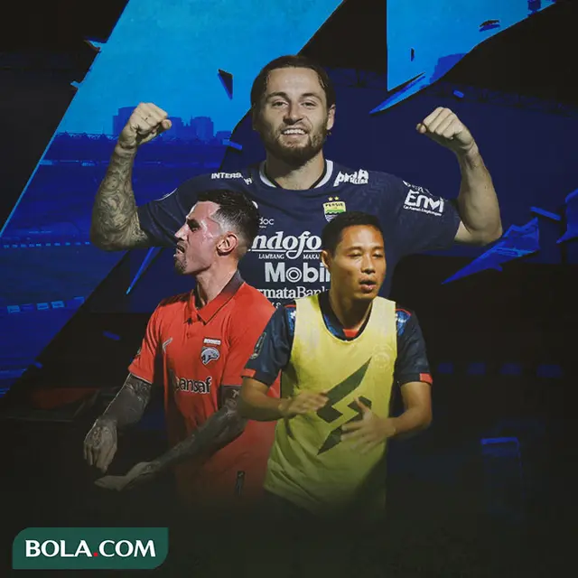 Liga 1 - Marc Klok, Stefano Lilipaly, Evan Dimas