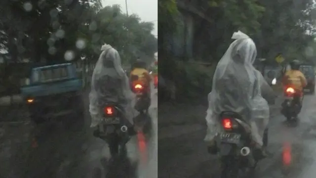 6 Dandanan Nyeleneh Seperti Pocong Ini Bikin Geleng Kepala, Kocak
