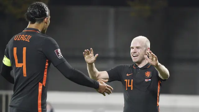 Foto: Belanda Curi Kemenangan di Markas Latvia Pada Kualifikasi Piala Dunia 2022
