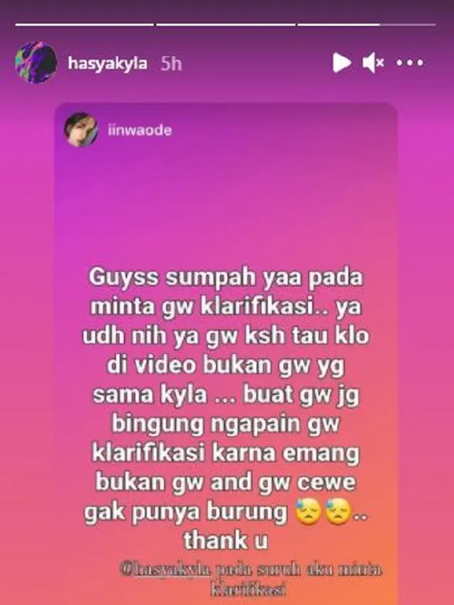 Hasyakyla Utami (Foto: Instagram/@hasyakyla)