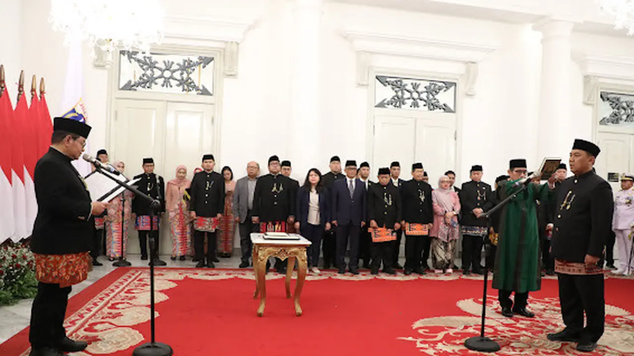 Gubernur DKI Jakarta Pramono Anung resmi melantik Uus Kuswanto sebagai Sekretaris Daerah (Sekda) DKI Jakarta yang baru menggantikan Marullah Matali. (Istimewa)