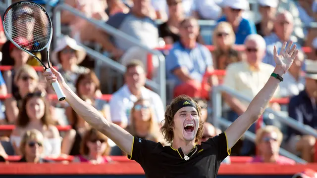 Alexander Zverev Tumbangkan Roger Federer di Final Piala Rogers