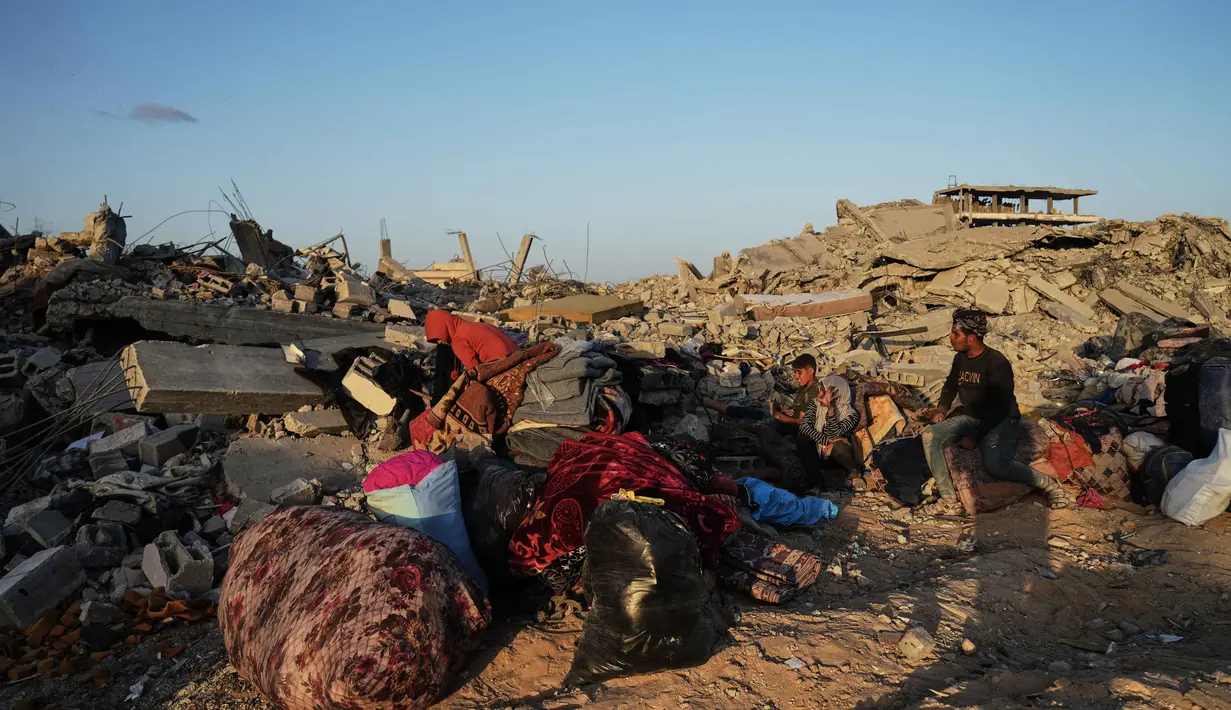 Kesepakatan Gaza menandai awal tahap pertama rencana perdamaian yang lebih luas. (AP Photo/Abdel Kareem Hana)