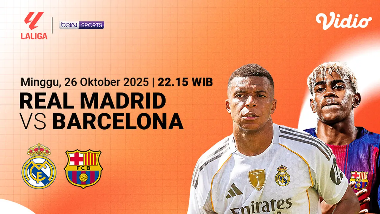 Saksikan El Clasico eksklusif di Vidio. (dok. vidio.com)