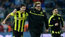Klopp melakukan kecemerlangannya di Borussia Dortmund dengan mengontrak Robert Lewandowski dari klub Polandia, Lech Poznan pada 2010. Sejak saat itu, ia menjelma menjadi penyerang haus gol. Lewy tercatat telah tampil sebanyak 186 kali dengan mencetak 102 gol dan 42 assist. (AFP/John Macdougall)