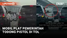 Mobil Plat Pemerintah Todong Pistol di Tol Jagorawi
