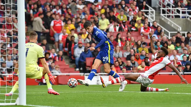 FOTO: Chelsea Permalukan Arsenal di Emirates Stadium, Lukaku Cetak Gol